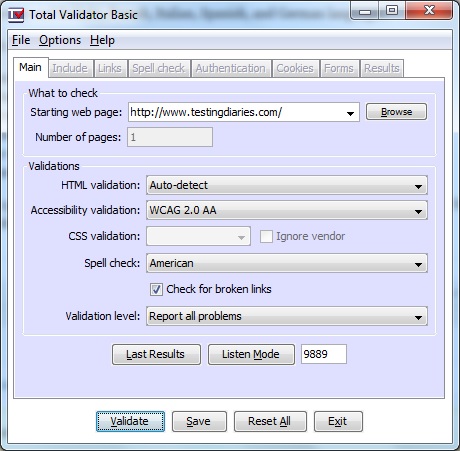 Check Html Validation Tool